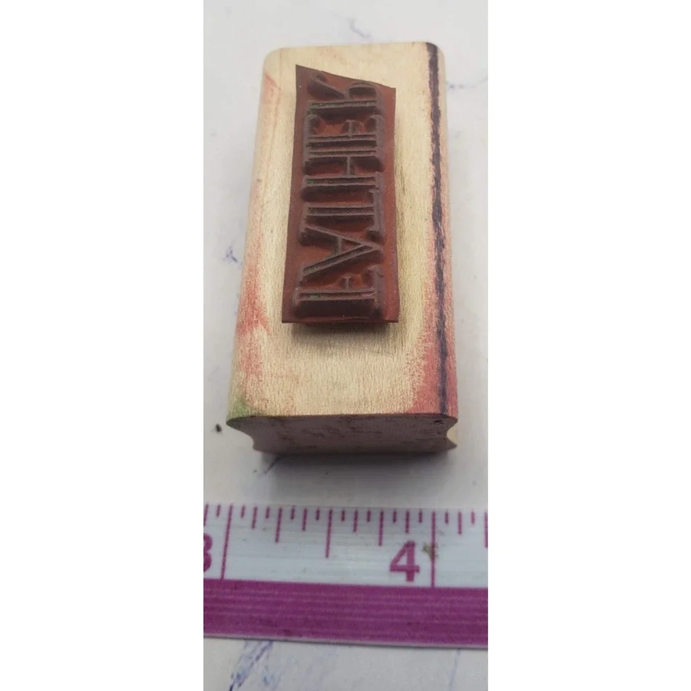 Lot of 5 Words and Phrases Stampin Up Wood Mounted Rubber Stamps